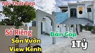 🌹Em Gái Miền Tây Bds Bán Nhà Cấp 4 sân Vườn View kênh giá trẻ Đây Trả góp 1Tỷ Thôi đường ô Tô