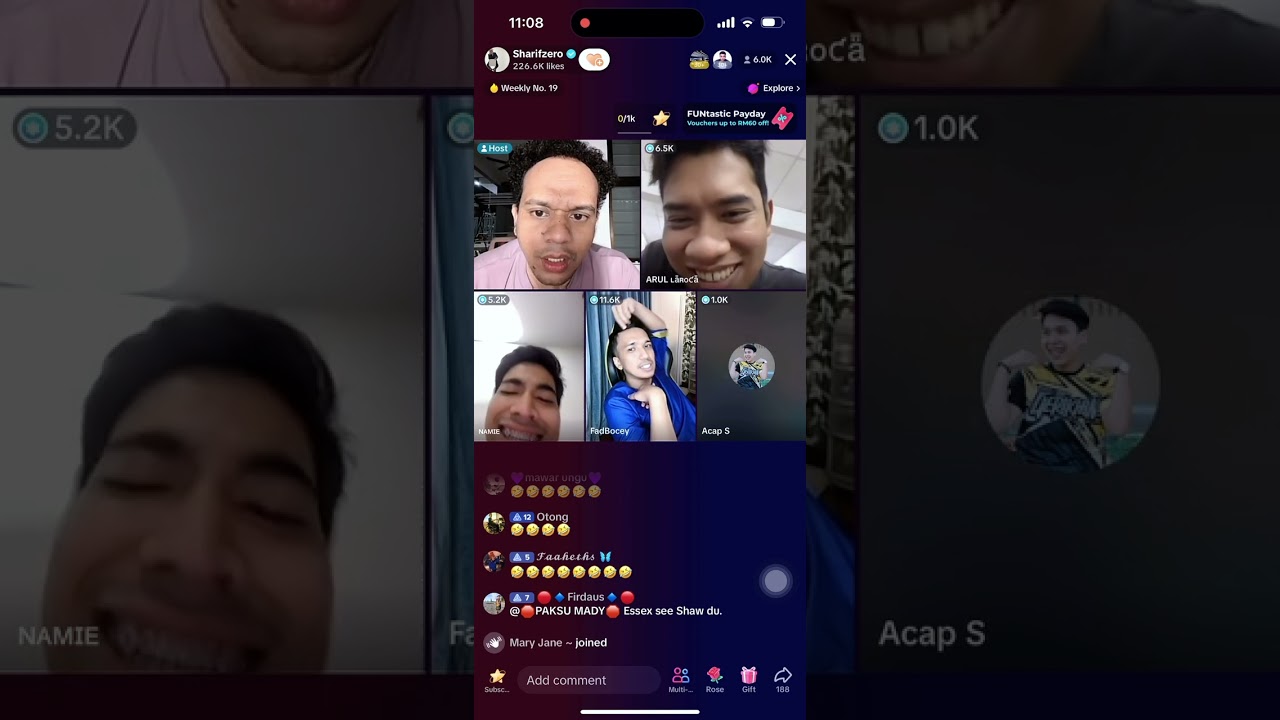 part 2.. live #arul #syarif #fad #namie #acap