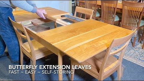 Moore Dining Table - Self-Storing Butterfly Extension Leaf