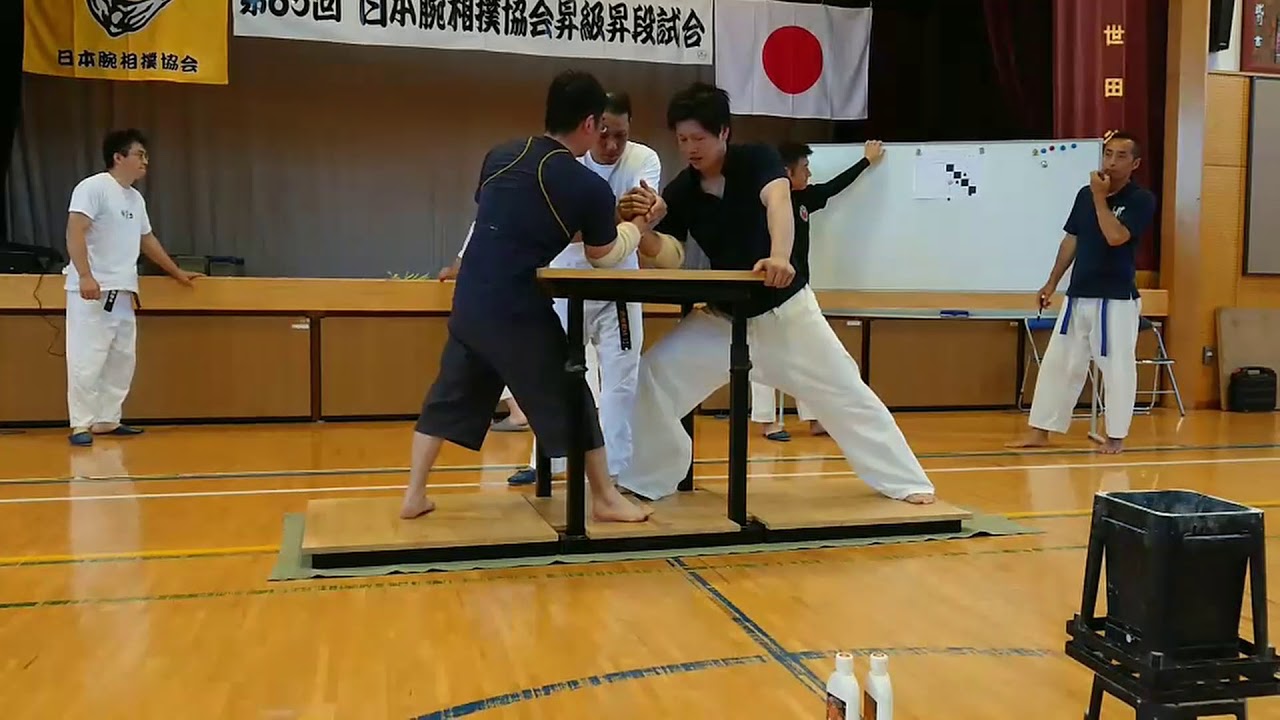 腕相撲 遠藤さんと加知さん Youtube