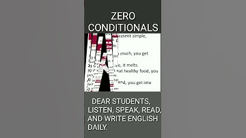 ZERO CONDITIONAL SENTENCES