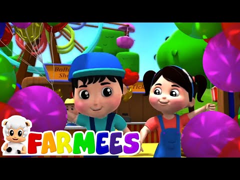 Balon şarkı | Animasyonlu videolar | Çocuklar için şiirler | Farmees Türkçe | Tekerlemeler