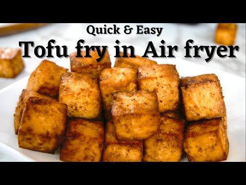 How To Cook Cripsy Tofu In Air Fryer | No Cornstarch | Quick x Easy Tofu Fry In Air Fryer | Chefman