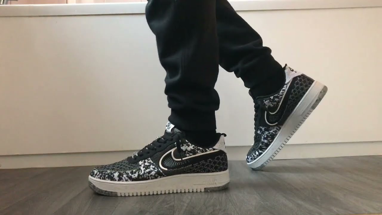 Nike Air Force 1 Crater Flyknit Next Nature On Feet