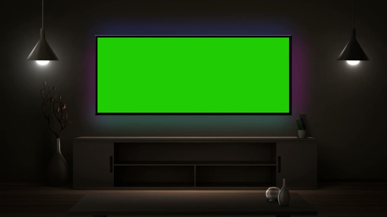 Home Tv Green Screen Home Interior Green Screen 4K Video Free No Copyright YouTube