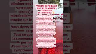 Prendre du poids au niveau du ventre et du visage est un signe 👇 #cortisol #pertedepoids