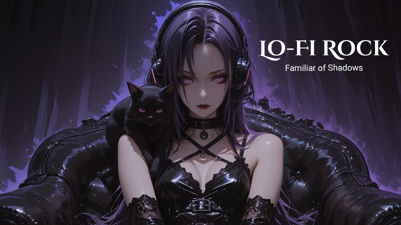 Familiar of Shadows | Lo-Fi Rock × Alternative Gothic Mix | Dark Romantic Instrumental for Study