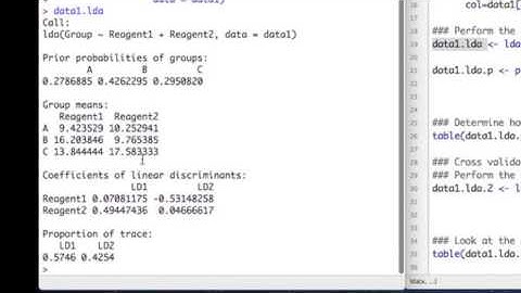 Linear Discriminant Analysis in R