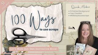 Painted Background | 100 Ways to Use Scraps - Project #51