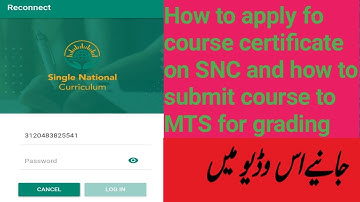 How to get course certificate after SNC training|how to submit course to MTS for grading