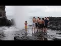 Dangerous nakalele blowhole in maui hawaii is deadly many have died