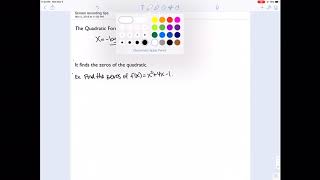 Notability Screen Recording Tip