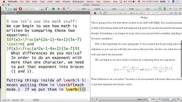 LaTeX Tutorial 4: Basic Math Commands