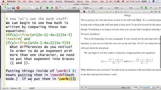 Famous LaTeX Tutorial 4: Basic Math Commands Wealth