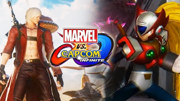 Dante/Rocket/Nova/Zero/Thanos/Strange & More! Marvel Vs. Capcom Infinite Gameplay Trailer