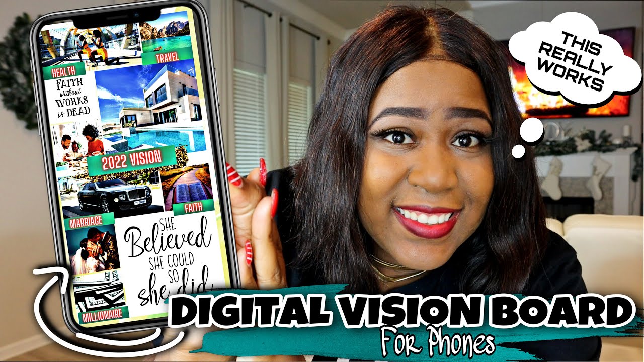 HOW TO Make A Digital Vision Board For Your Phone THAT REALLY WORKS in ...