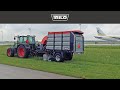 Cut and collect mowing on airports with TRILO C10-M10