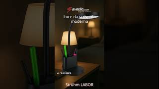 Video - LED LABOR con luminosit&agrave; a 3 livelli portamatite, nera