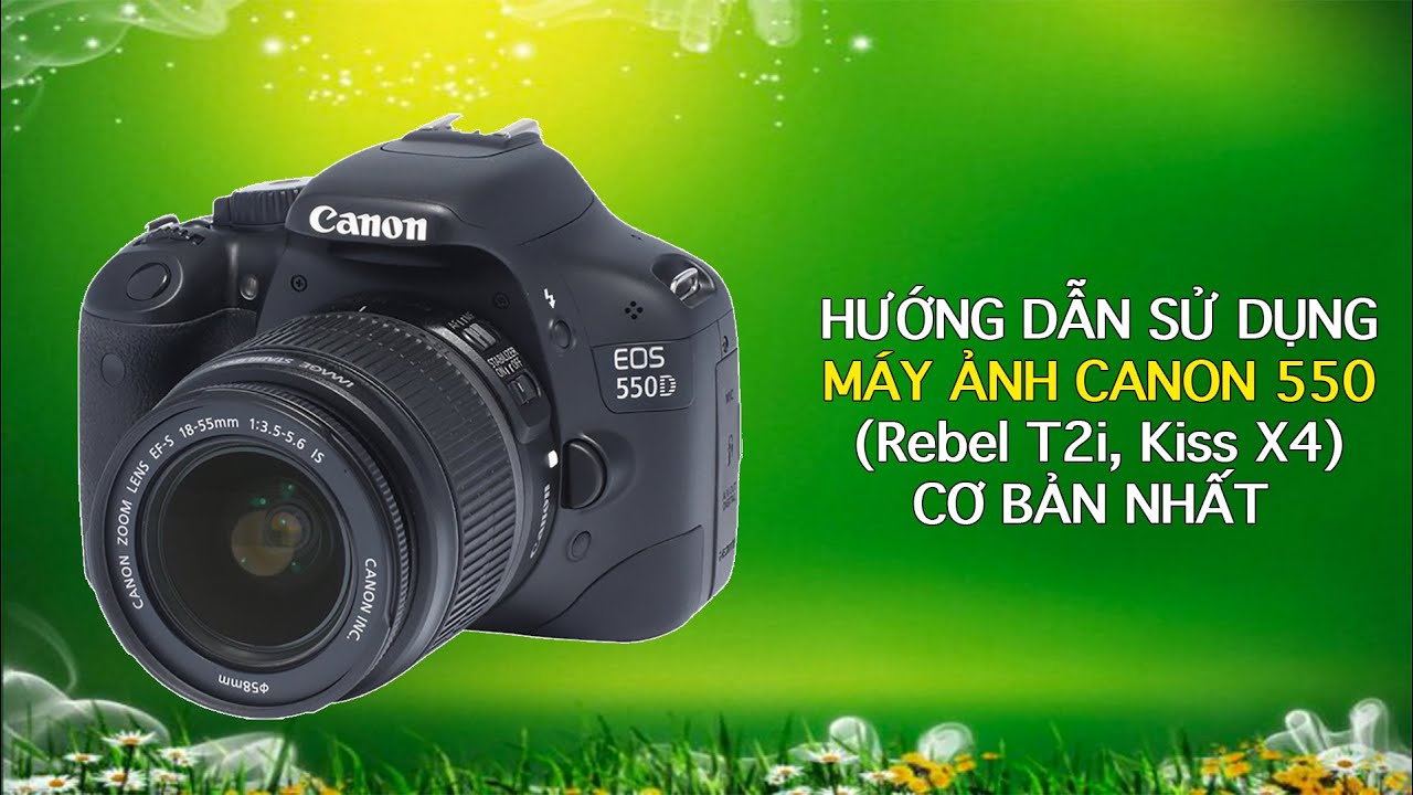 The most basic instructions for using Canon 550D (Kiss X4, Rebel