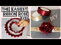 Diy Flowers/Satin Ribbon Rose/Rolled Ribbon Roses Tutorial