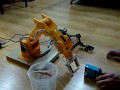 Robotic arm printed in 3d with servos and arduino