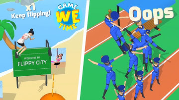 FLIP JUMP STACK #2 & CHEERLEADER RUN | All Levels Gameplay Trailer Android IOS game🎮