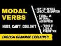 Modal Verbs expressing LOGICAL ASSUMPTION - MUST, CAN'T, COULDN'T