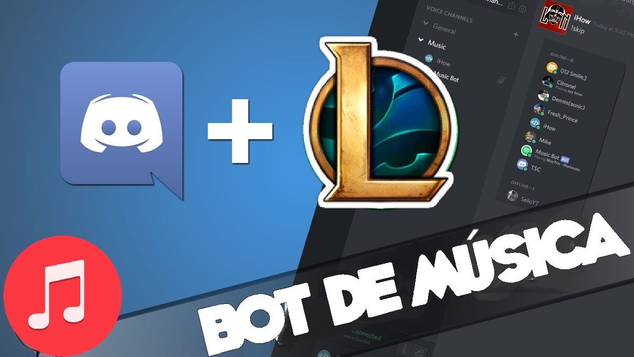 Bot de League of Legends para Discord com função de Música - Tutorial em  Português 