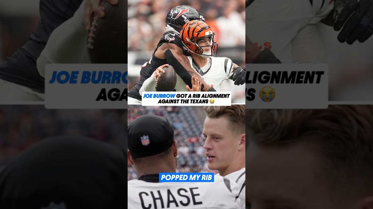 Joe Burrow got his RIB POPPED back in place