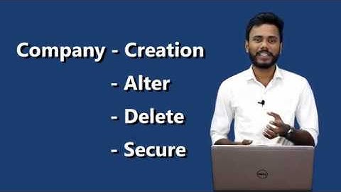 Tally.ERP9 Company-Create, Alter, Delete & Secure I Tally instituteOfLearning.in