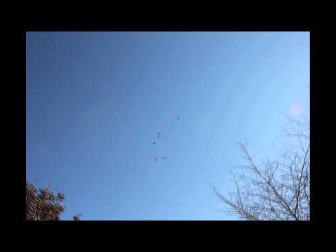 Releasing Balloons in Memory of Kayla Jones