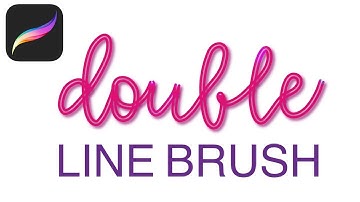 Procreate 5 - Make a Double Line Brush - Create a brush that draws parallel lines