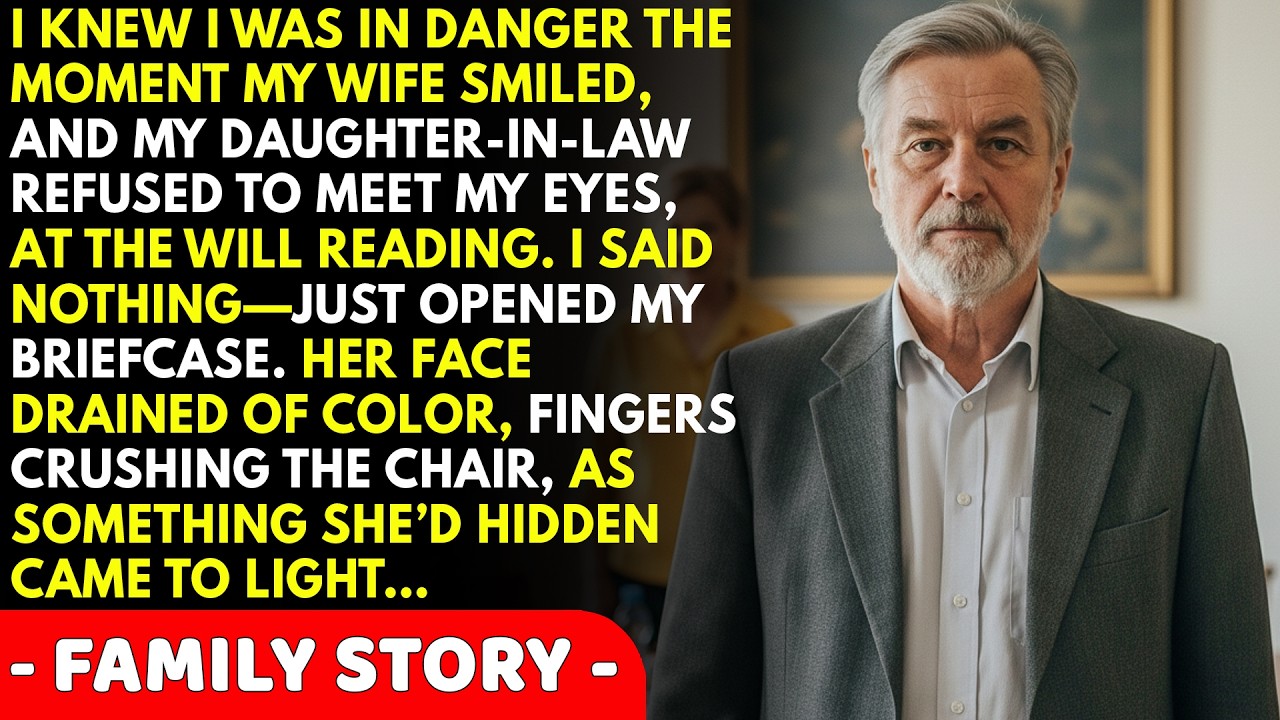 My Wife Smiled When She Saw Me at the Will Reading—My Daughter-in-Law Turned Pale…