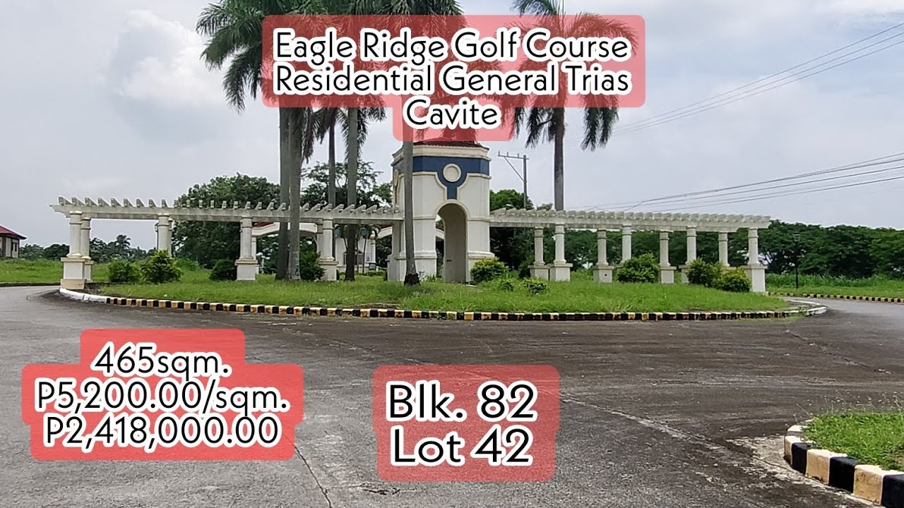 Eagle Ridge Golf Course Residential General Trias Cavite B82 L42 465sqm