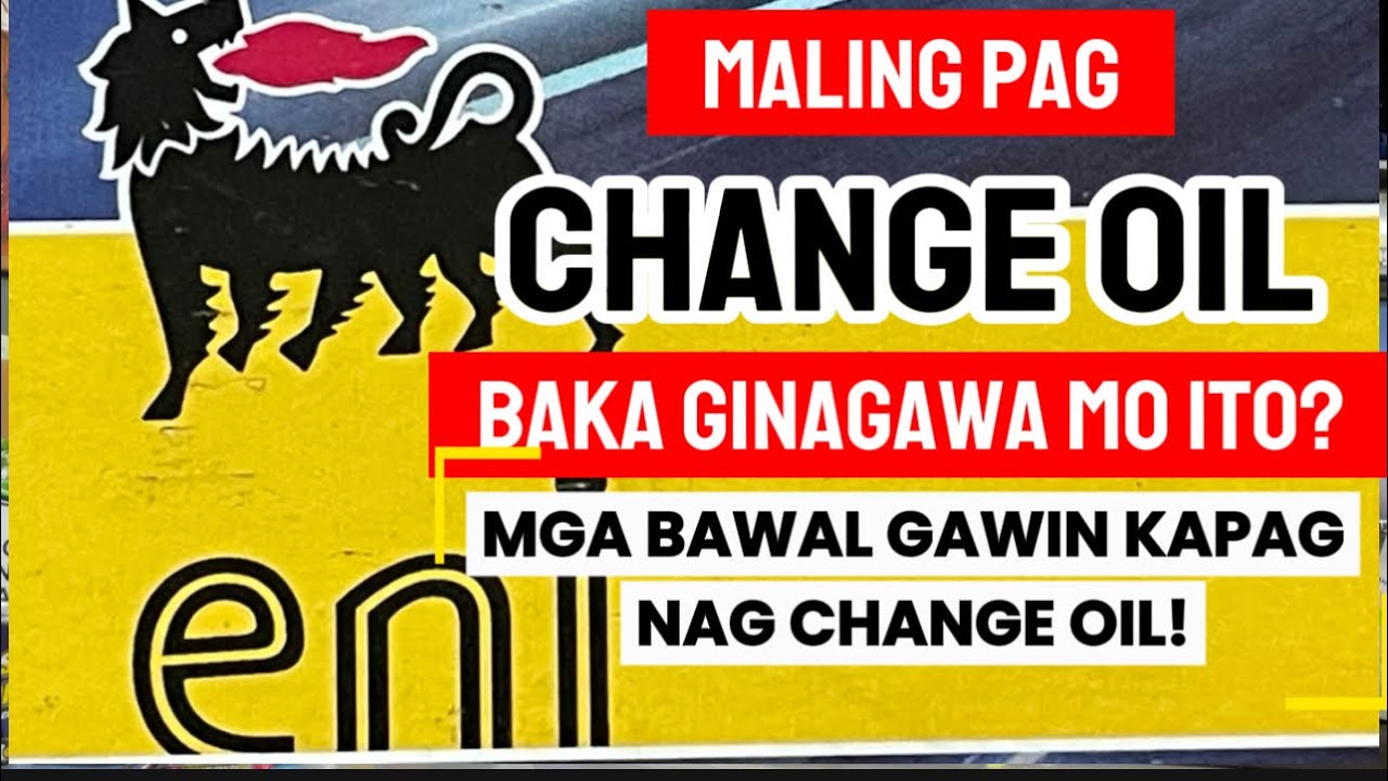 MALI PALA ANG GINAGAWANG PAG CHANGE OIL NG ILANG D.I.YERS MAKAKASIRA DIN PALA NG MAKINA.