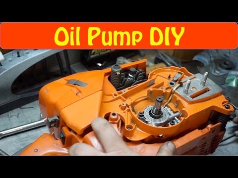 Husqvarna 372XP Oil Pump DIY - YouTube
