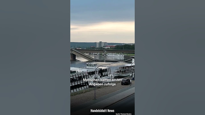 Brückeneinsturz in Dresden: 100 Meter langes Teil der Carolabrücke schwimmt in der Elbe