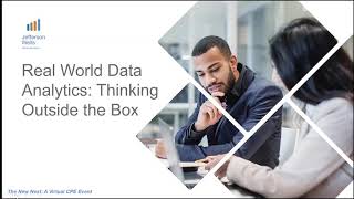 Webinar : Real world data analytics - Think outside the box