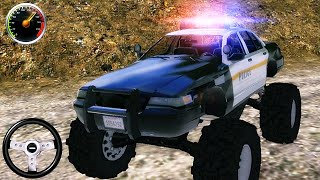 Police Monster Car Stunts Racing - Truck Drive Simulator 3D - Android Gameplay screenshot 2