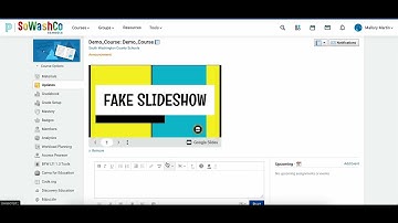 How to Embed a Google Slideshow on Your Schoology Landing Page
