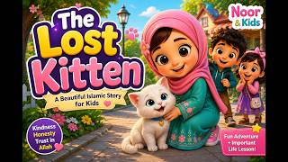 The Lost Kitten 🐱 | A Heartwarming Islamic Story for Kids | Noor & Kids