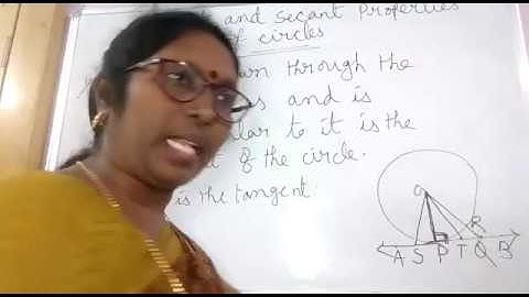Circles (Tangent and Secant properties),Part-1, class 10,ICSE,Mathematics