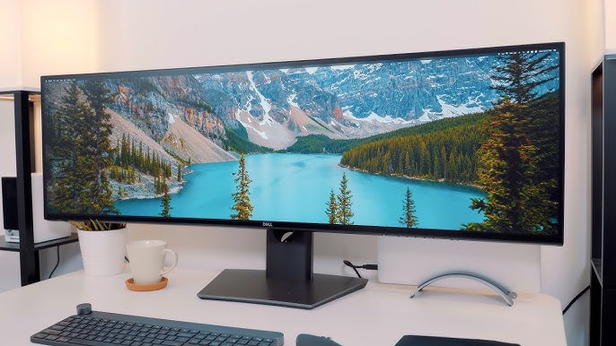 Monitor curvo Dell UltraSharp 49 con concentrador USB-C: U4924DW