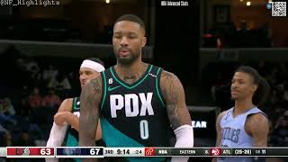 Damian Lillard  42 PTS 8 REB 10 AST: All Possessions (2023-02-01)