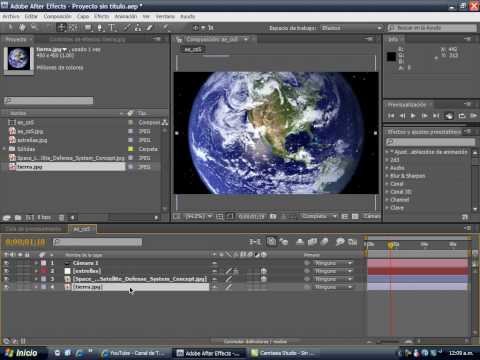 Como Crear Espacio exterior, Estrellas, un Planeta en After Effects