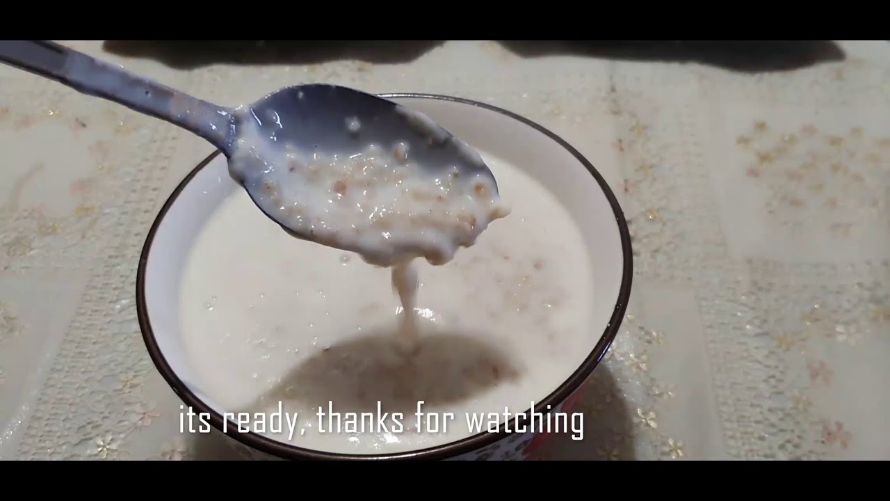 Milk Oatmeal Recipe Breakfast ideas ( 牛奶燕麦片 ) YouTube