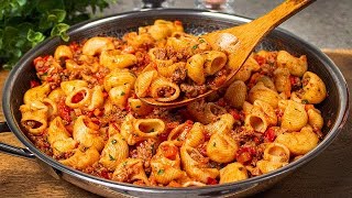 I have never eaten Such delicious Pasta | only 4 ingredients ، The simplest pasta