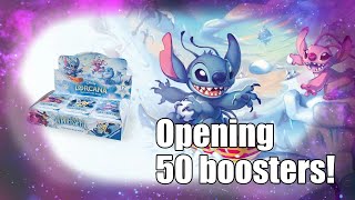 Opening 50 packs of Lorcana Winterspell!