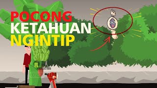 Pocong Ketahuan ngintip - Cartoon raziq animation