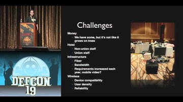 DEFCON 19: Building The DEF CON Network, Making A Sandbox For 10,000 Hackers (w speaker)